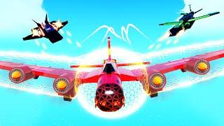 2 Fighters vs 1 OVERPOWERED PLANE!