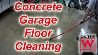 Cleaning & Degreasing a Concrete Garage Floor