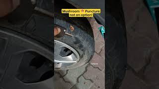 Mushroom  Puncture not an option! #shorts #cartips #carmaintenance #carcare