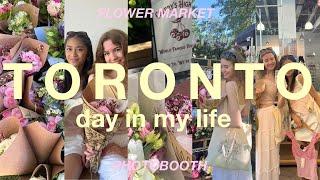 A DOWNTOWN TORONTO SUMMER VLOG! day in my life  flower market, restaurant, queen street & more!