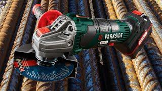 Parkside Angle Grinder PWSA 20-LI A1 UNBOXING