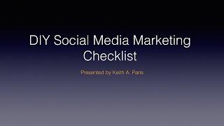 DIY Social Media Marketing Checklist