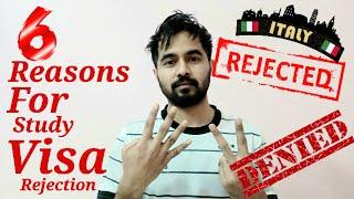 6 Reasons Behind Italy Study Visa Rejection | Student Visa Refusal Reasons | Rakib's Days