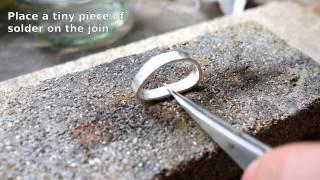 How to solder a simple silver ring