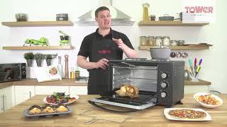 Tower 42L Mini Oven with Hotplates and Rotisserie