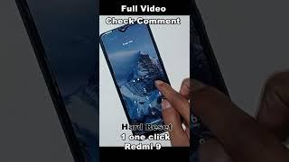 Screen lock #rm Solution redmi 9 Hatd Reset & Factory Reset