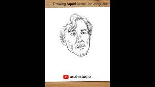 Drawing Squid Game Lee Jung-Jae