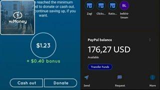 McMoney - Make Money Receiving SMS - Payment Proof (PayPal)