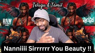 The Paradise Glimpse : RAW STATEMENT - Telugu & Tamil Reaction | #nani #naniodela2 | Mr Earphones