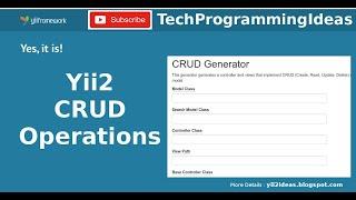 Yii2 – CRUD Operations