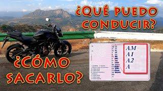 Tipos de CARNET de MOTO | AM, A1, A2, A | REQUISITOS Y CILINDRADA | Motovlog #16