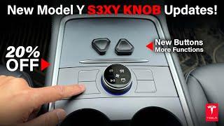 Tesla Model Y/3 S3XY Knob New Updates / with Bonus Drift Pro Mode & Much more! #tesla
