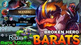 Broken Hero! Barats Hyper Tanky META - Top 1 Global Barats by Rιαкι - Mobile Legends