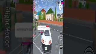 SAKURA School Simulator Part 2 || Broke the police car  #shorts