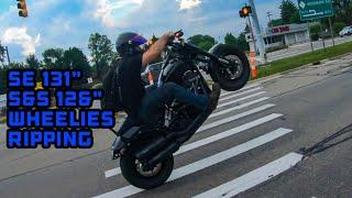 SE 131" Fat Bob and S&S 128" Wheelies & Rippin