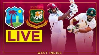  LIVE | West Indies v Bangladesh | 1st Test | Day 2