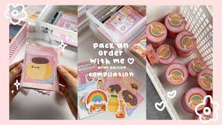 Packing Orders ASMR Tiktok Compilation | Aliciahh Studios Small Business Sticker Shop