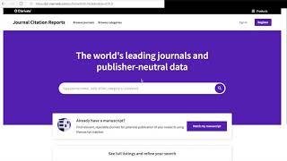 Journal Ranking, Find Highly Impacted Journals, Quartiles, Scimago, Journal Citation Reports ENGLISH