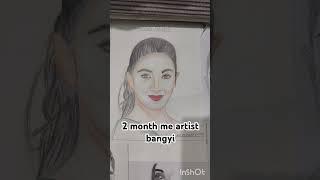 2 month journey of my art#art #journey #shorts #youtubeshorts