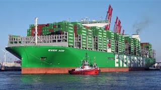 EVERGREEN | EVER ACE | First call at the Port of Hamburg 2021