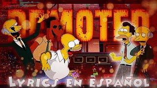 [FNF] DEMOTED LYRICS EN ESPAÑOL - Pibby Simpsons: ANARCHY AT SPRINGFIELD (DEMOTED LETRA EN ESPAÑOL)