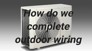 Usman shami vlog How do we complete outdoor wiring?