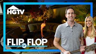 AMAZING $120 Backyard Renovation With Pool & Firepit!!! | Flip or Flop | HGTV