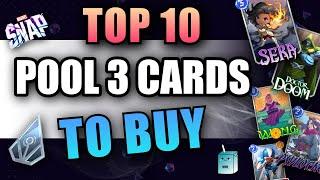 TOP 10 Pool 3 Cards to buy with Collectors Tokens! | Marvel Snap