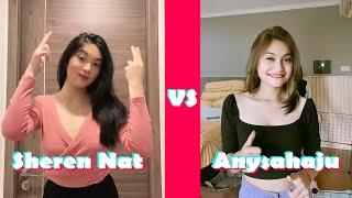 Sheren Nat Vs Anysahaju | Tiktok Battle 2022