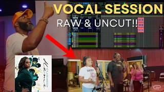 RAW & UNCUT Studio BTS Footage Recording BGVS! - "Home" - Keyla Richardson