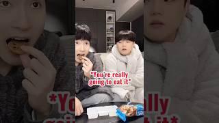 You are really going to eat it? #shorts #couple #cute #love #vlog #funny #boys