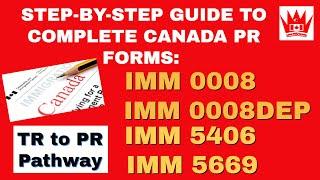 IMM 0008 Generic Application Form For Canada PR Step by Step guide | IMM 5406| IMM 5669| IMM 0008DEP