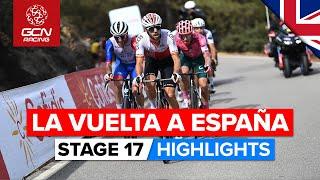 Breakaway Battles It Out On Hilltop Finish | Vuelta A España 2022 Stage 17 Highlights