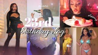 LIT IN MIAMI: 23rd birthday vlog! | b-day dinner, celebrating, first tatt, sephora haul, shopping!