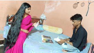 Teacher's long hair cut and hair pulling by student | Saraswati Das