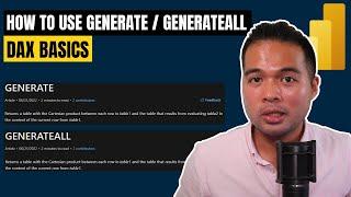 How to use GENERATE and GENERATEALL // Differences & Real Life Examples // DAX Basics