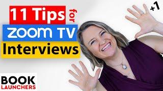 TV Interviews for Book Promotion - 11 Tips for Authors on Zoom