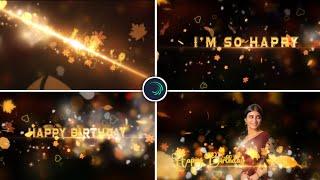 Trending Birthday Text Wishes Video Editing in Alight Motion Instagram trending video editing app