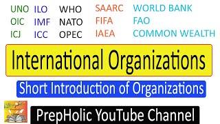 International organizations and their headquarters in Urdu/Hindi-PrepHolic