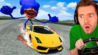 Fugindo do SHIN SONIC TAPES no BeamNG Drive!