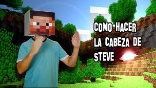  Cómo Hacer la Cabeza de Steve de Minecraft | Disfraz de Steve