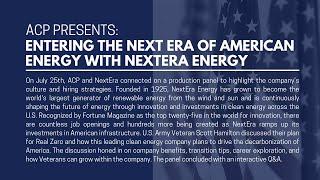 ACP Presents: Entering the next era of American Energy with NextEra Energy