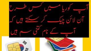 How to Check Your Sim Registration on Your Name in Korea information about  korea