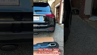 Mercedes 2020 GLE 350 Upgraded with New Diffuser GLE-53 AMG 2023 #car #diffusers #gle #bumper #amg