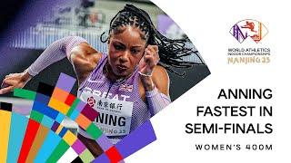 Anning cruises to 400m final in 50.79 | World Indoor Championships Nanjing 25
