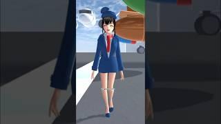 WOW AIR HOSTESS️ RINA TUTORIAL #trending #airhostessdress #airhostess #sakuraschoolsimulator #viral