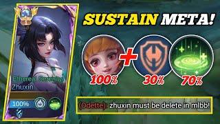 ZHUXIN HAS NO SUSTAIN? PROBLEM SOLVED! (must try) | ZHUXIN BEST BUILD -MLBB