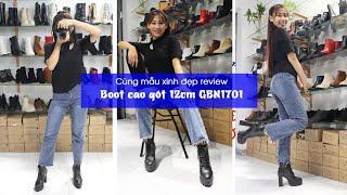 [ TP Fashion Shop]  Cùng mẫu xinh đẹp review boot cổ ngắn cao gót GBN1701