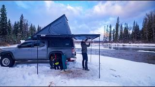 Truck Camping in the Rain - A Cozy Night in Montana w/ My Dog