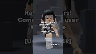 Rating avatars! Comment ur username #roblox #robloxshorts #viral #trending #kallieqz